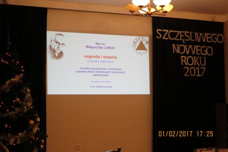 Pierwsze miejsce w konkursie im.S.Brzozowskiego w kategorii prac magisterskich