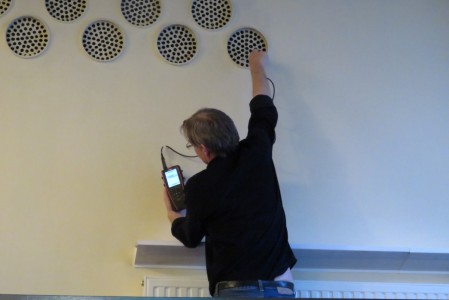 Pomiar przepływu powietrza w kanale wentylacyjnym