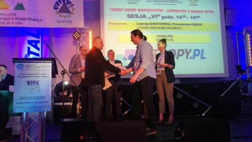 Wręczenie nagórd w konkursie organizowanym przez STROPY.PL